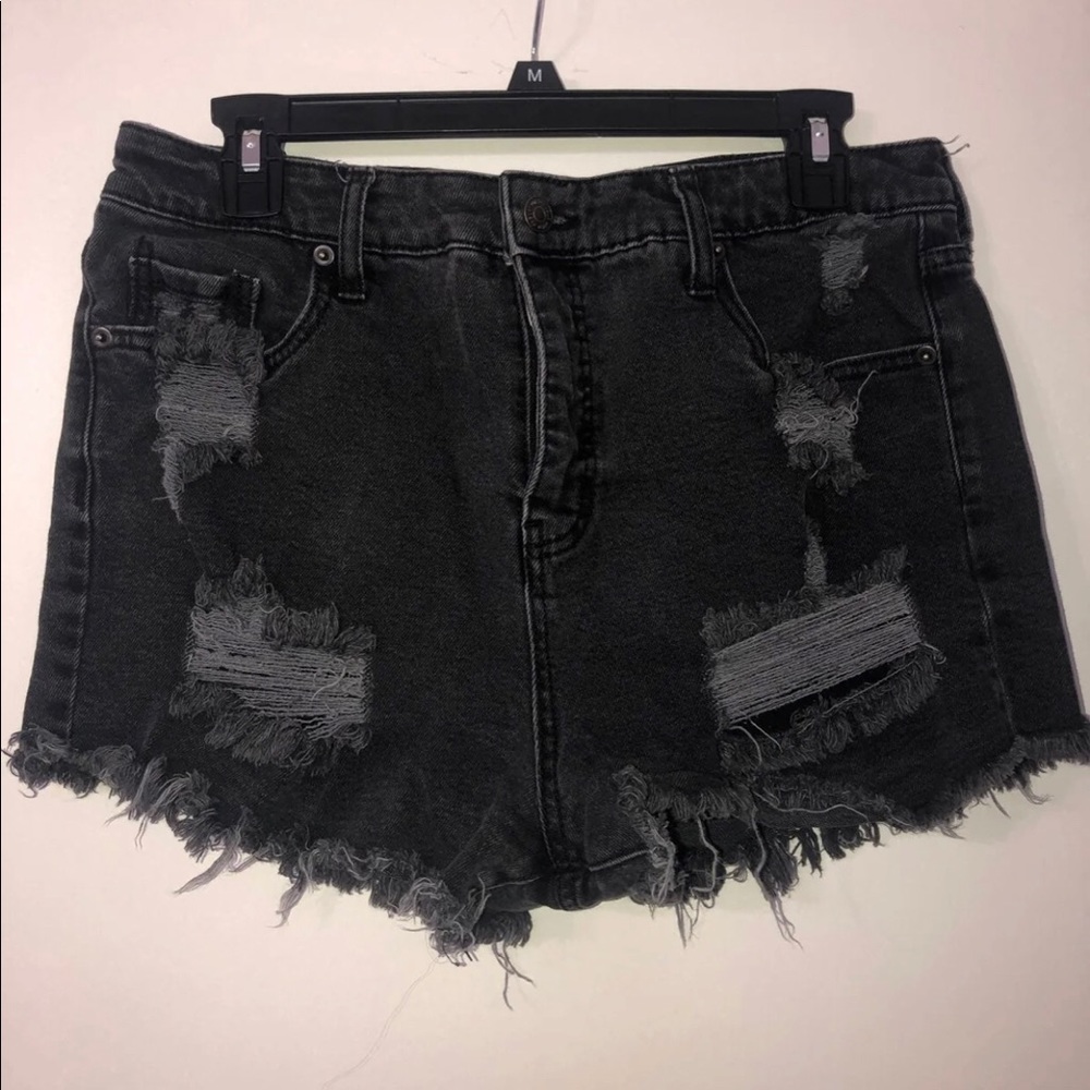 Wild Fable Black Ripped Jean Shorts